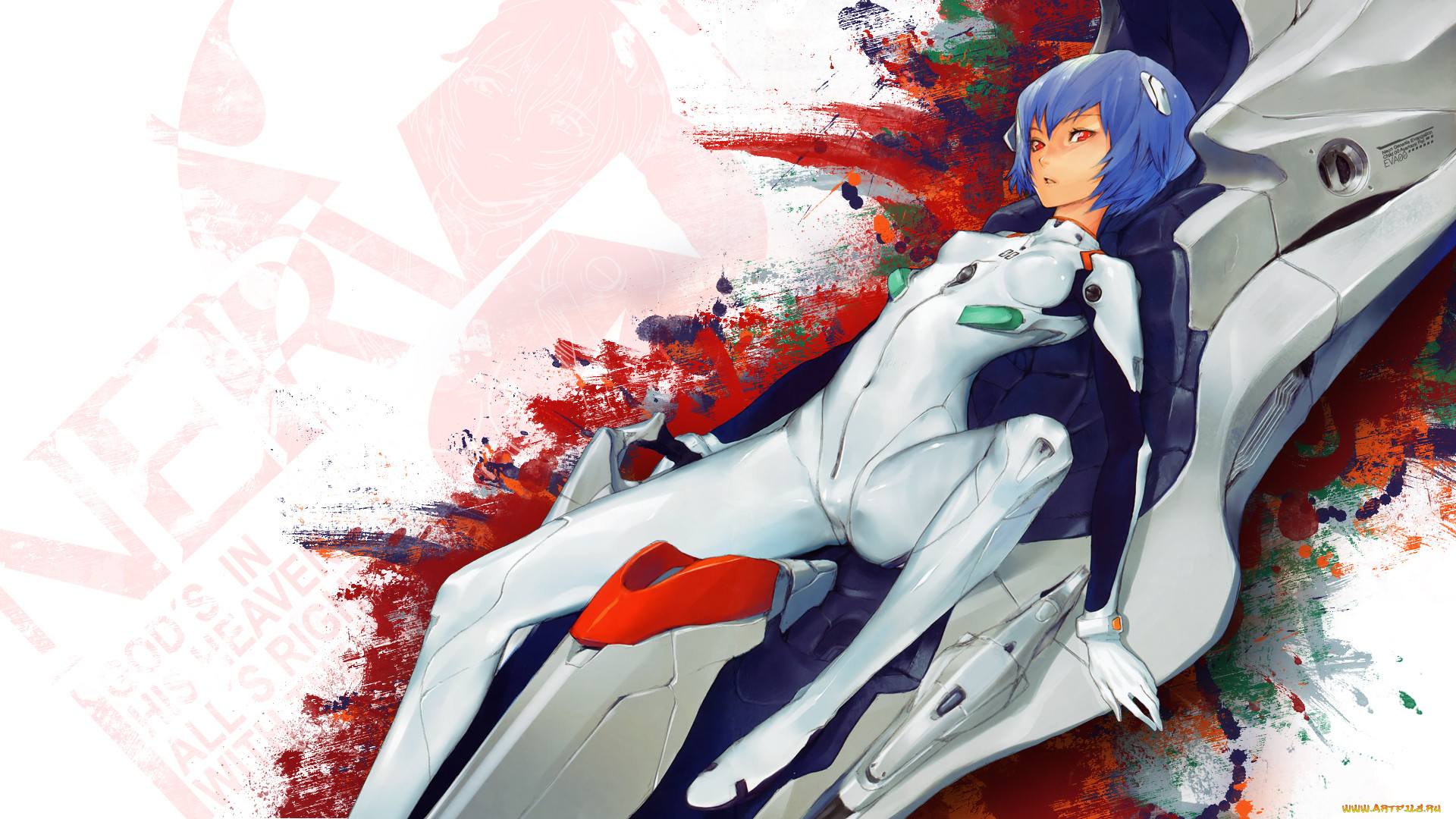 by, redjuice, , evangelion, ayanami, rei